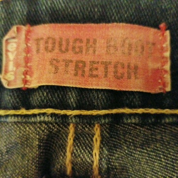 LEVI'S Tough Boot Stretch Dark Denim Jeans Sz 28 - Picture 5 of 7
